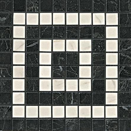 Мозаика Marvel Noir/Cremo Angolo Mosaico (18.5x18.5) ADRI