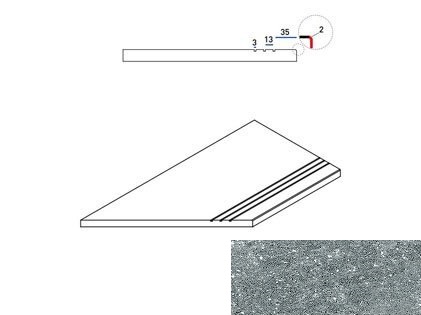Silver Bordo Grip Sx 620090000622 (30x60)