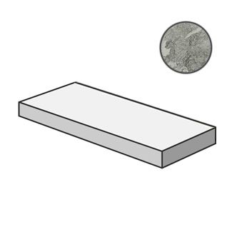 Ступень угловая левая Charme Extra Silver ScalinoSx 620070001463 (33x160)