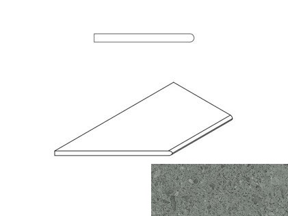 Grey Bordo Round Sx 620090000590 (30x60)