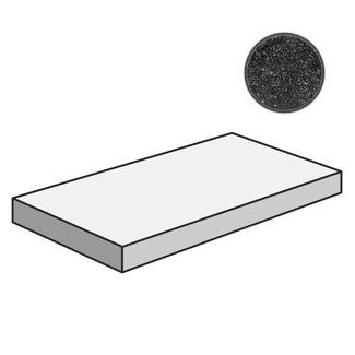 Ступень угловая правая Room Stone Black Scalino Dx 620070001234 (33x120)