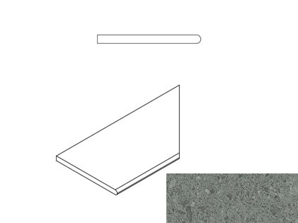 Grey Bordo Round Dx 620090000589 (30x60)