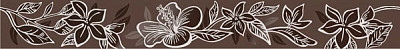 Бордюр Elissa Fiore Marrone (6.2x50.5) 908283