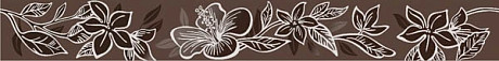Бордюр Elissa Fiore Marrone (6.2x50.5) 908283