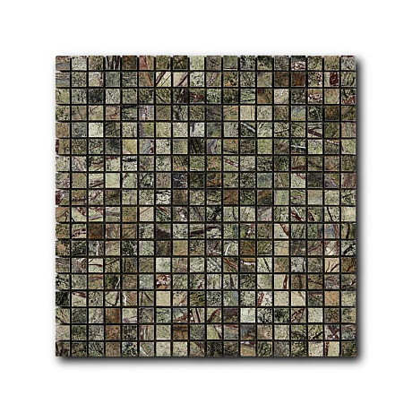 Мозаика из натурального камня Art Natura Marble Mosaic Rain Forest Green mm-rainforestgreen (15x15)