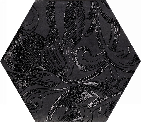 Декор Esagona Fuori damasco Nero S/6 (24x27.7) 1073736