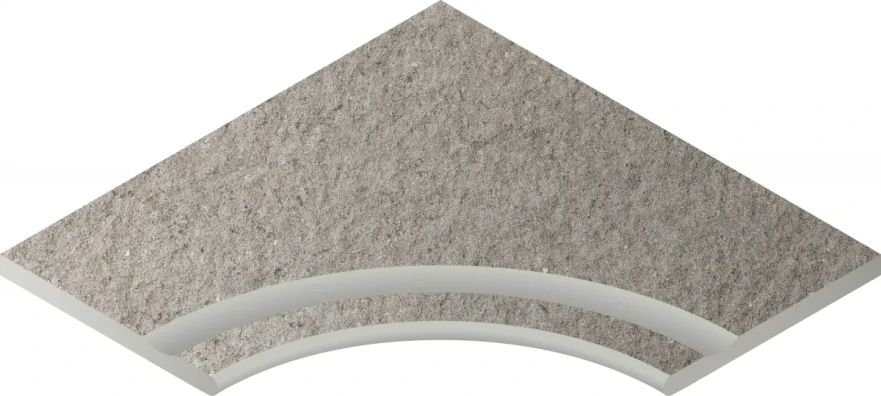 Бортик с выемкой угловой закругленный Discover X2 Грэй 620090001025 (60x60) 620090001025