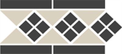 Бордюр Border LISBON 1 Strip (28,1х15,1) Black/White V-LISBON1-B1/1C