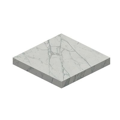 Ступень Marvel Statuario Select Scalino Ang. (33x33) ADXQ