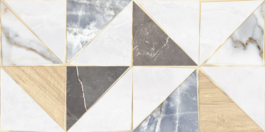 Плитка настенная Triangle Mix (24.9x50) WT9TRI55 WT9TRI55