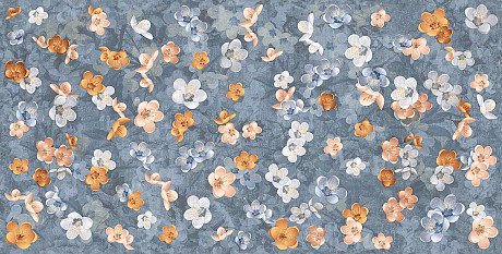 Керамогранит 05275 Bloom Blue Nat/ret (60x120)