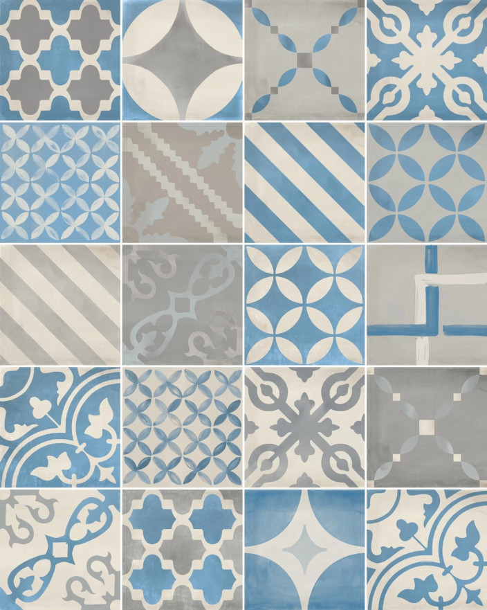 Керамогранит Venti Boost Blue Mix (20x20) A3OQ A3OQ