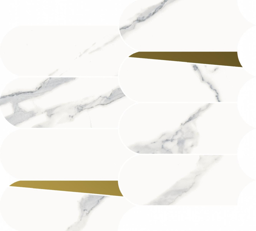 Мозаика Stellaris Statuario White Mosaico Elegant (32.5x36.1) 620110000229