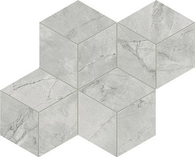 Мозаика Marvel Grey Cloud Mosaico Esagono Silk (30x35) AF8O