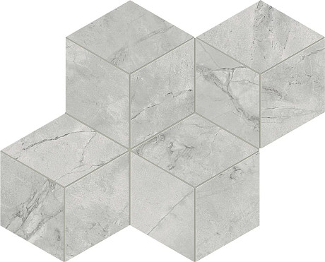 Мозаика Marvel Grey Cloud Mosaico Esagono Silk (30x35) AF8O