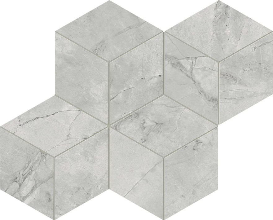 Мозаика Marvel Grey Cloud Mosaico Esagono Silk (30x35) AF8O AF8O