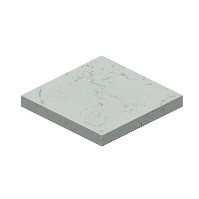 Ступень Marvel Carrara Pure Scalino Ang. Sx (33x33) ATEC