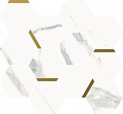 Мозаика Stellaris Statuario White Mosaico Chic (36.8x26.9) 620110000220