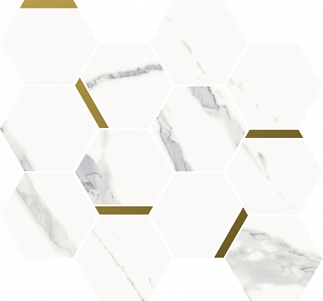 Мозаика Stellaris Statuario White Mosaico Chic (36.8x26.9) 620110000220