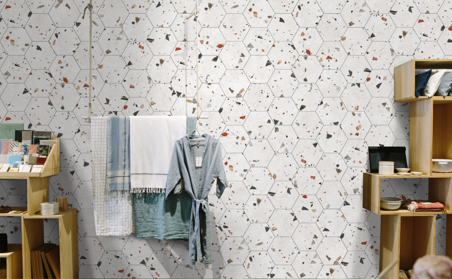 Керамогранит Sonar White Hex 25 (22х25) F9654