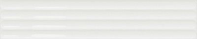 Керамическая плитка Plinto Out White Gloss 10,7*54,2