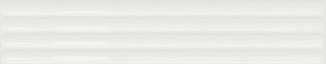 Керамическая плитка Plinto Out White Gloss 10,7*54,2