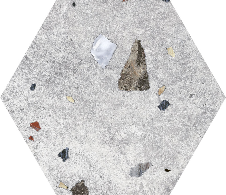 Керамогранит Sonar Silver Hex 25 (22х25) F9653