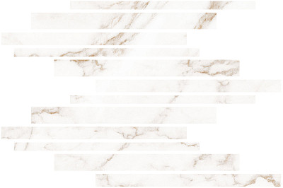 Мозаика Blanc Statuario Gold Mureto Mosaic Soft (30x45) LV10642