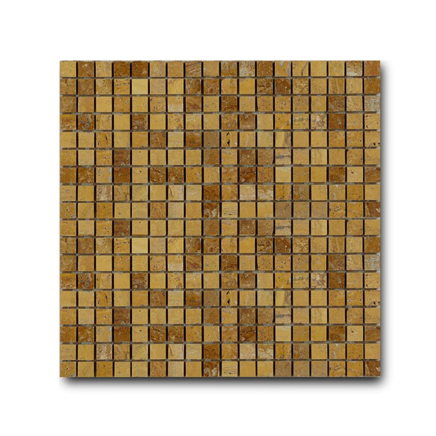 Мозаика из натурального камня Art Natura Marble Mosaic Travertino Giallo mm-travgiallo (15x15) mm-travgiallo