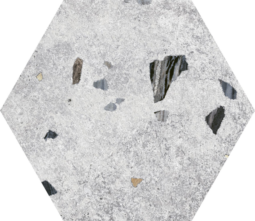 Керамогранит Sonar Silver Hex 25 (22х25) F9653