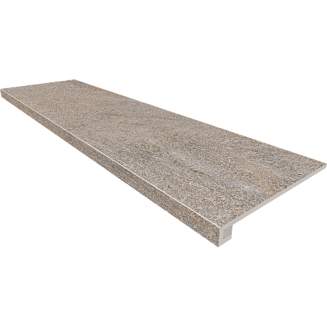 Комплект (Ступень TN03 (33x120) непол. (прямоугол. бортик) без насечек + подступенок (14,5x120)