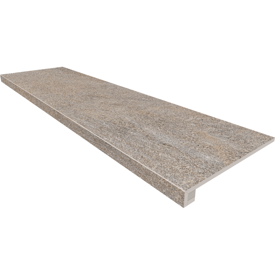 Комплект (Ступень TN03 (33x120) непол. (прямоугол. бортик) без насечек + подступенок (14,5x120) TN 03