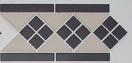 Бордюр Border Lisbon-1 with 1 strip Stand. (15x28) Tr.16, Dots 14, Strips 14