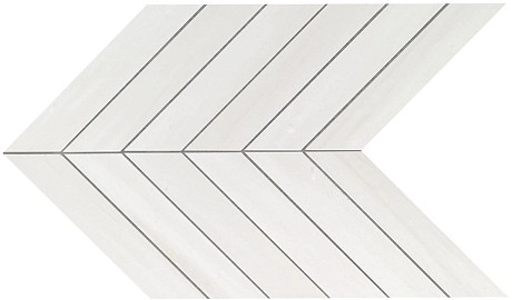 Мозаика Marvel Bianco Dolomite Chevron Wall (30.5x25) 9SCD