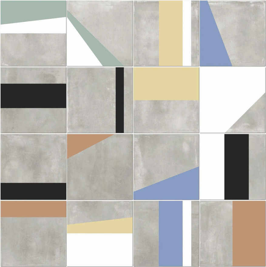 Керамогранит Play Edge mix multicolor PF60003482 (20x20) PF60003482