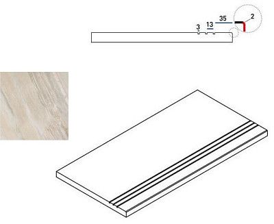 Бортик White Bordo Grip 620090000207 (30x60)