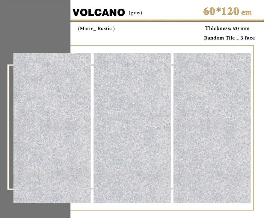 Керамогранит Volcano Grey (61х121), 20мм IRN000049