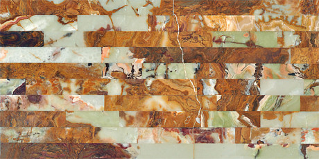 Керамическая плитка 01 Matrix Tile Green Puzzel Onyx (30x60) MC074