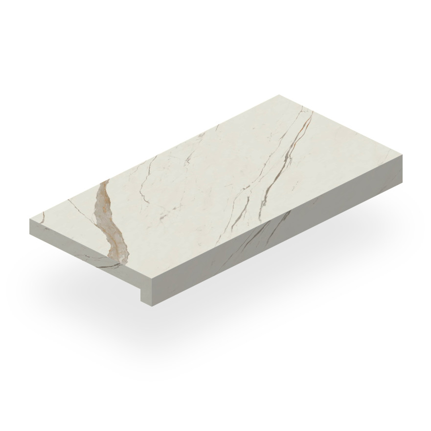 Ступень Marvel Calacatta Sublime Scalino Matt (33x60) AGHT AGHT