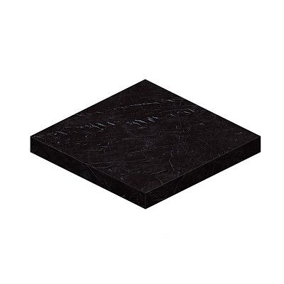 Ступень Marvel Nero Marquina Scalino Ang. Dx (33x33) ATEI