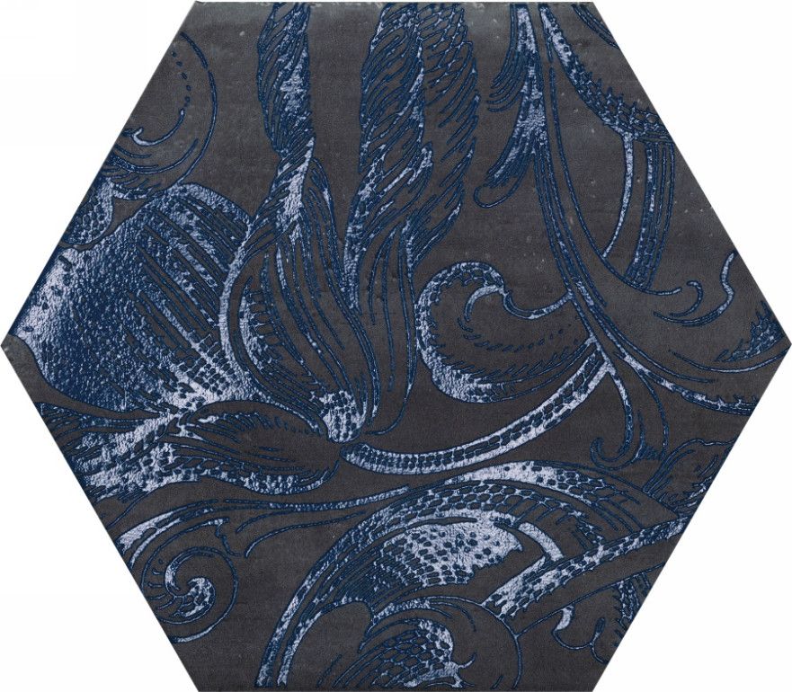 Декор Esagona Fuori damasco Blu S/6 (24x27.7) 1073735 1073735