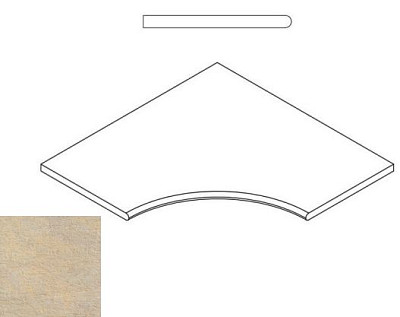 Бортик угловой закругленный Sand Bordo Angolare Round 30 620090000245 (60x60)