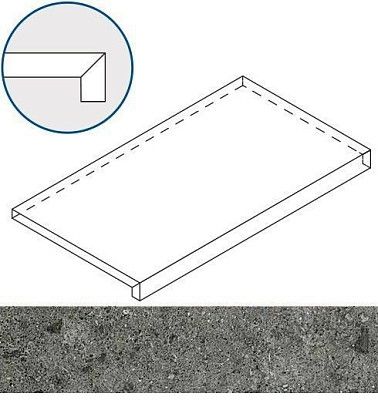 Grey X2 Scalino (33X60) Front 620070001073