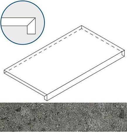 Grey X2 Scalino (33X60) Front 620070001073