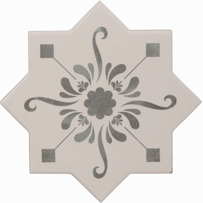 Керамогранит BECOLORS STARDEC. STENCIL GREY (13.25x13.25) CV67383