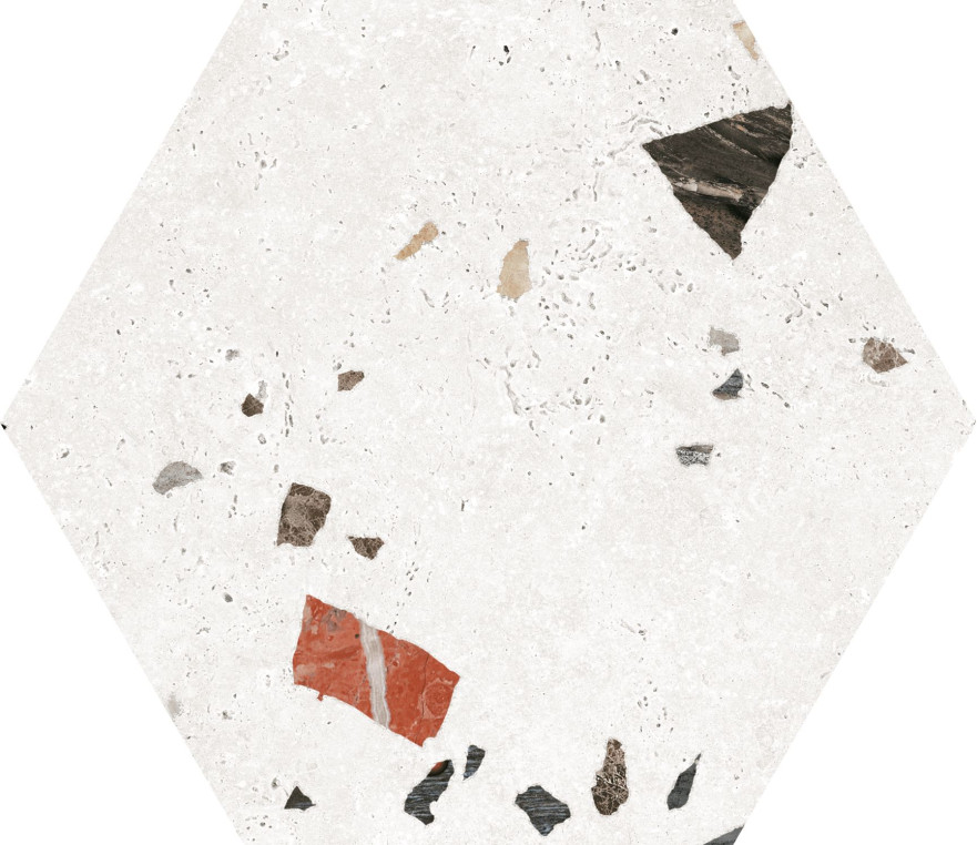 Керамогранит Sonar White Hex 25 (22х25) F9654