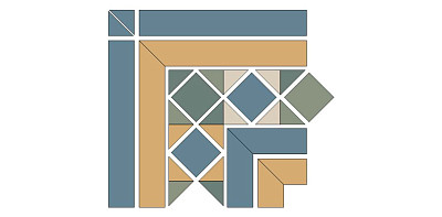 Угол ABU DHABI CORNER (16.6x16.6x14.7)
