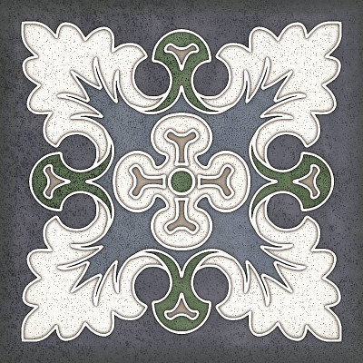 Плитка SMALTO DECOR 1 BLU (15x15)