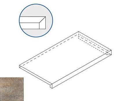 Ступень угловая правая Emerald X2 Scalino Angolare Dx 620070000713 (33x60)