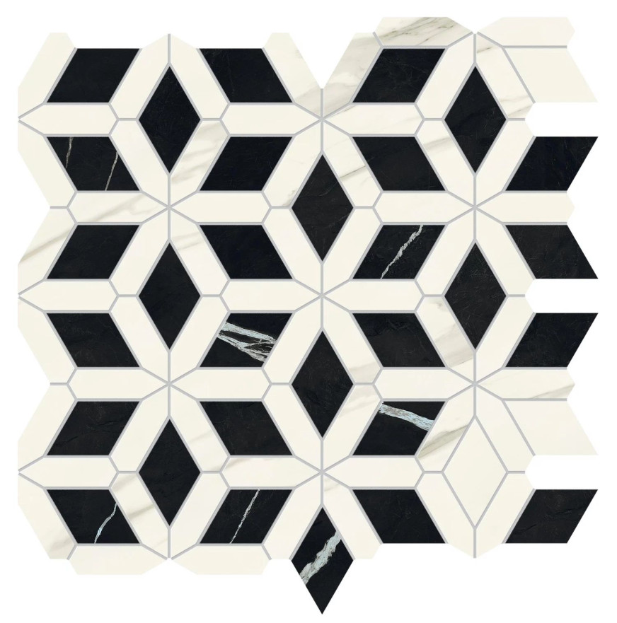 Мозаика Marvel Meraviglia Calacatta Meraviglia Diamond Lapp. AJQ6 (46.6x284.6) AJQ6